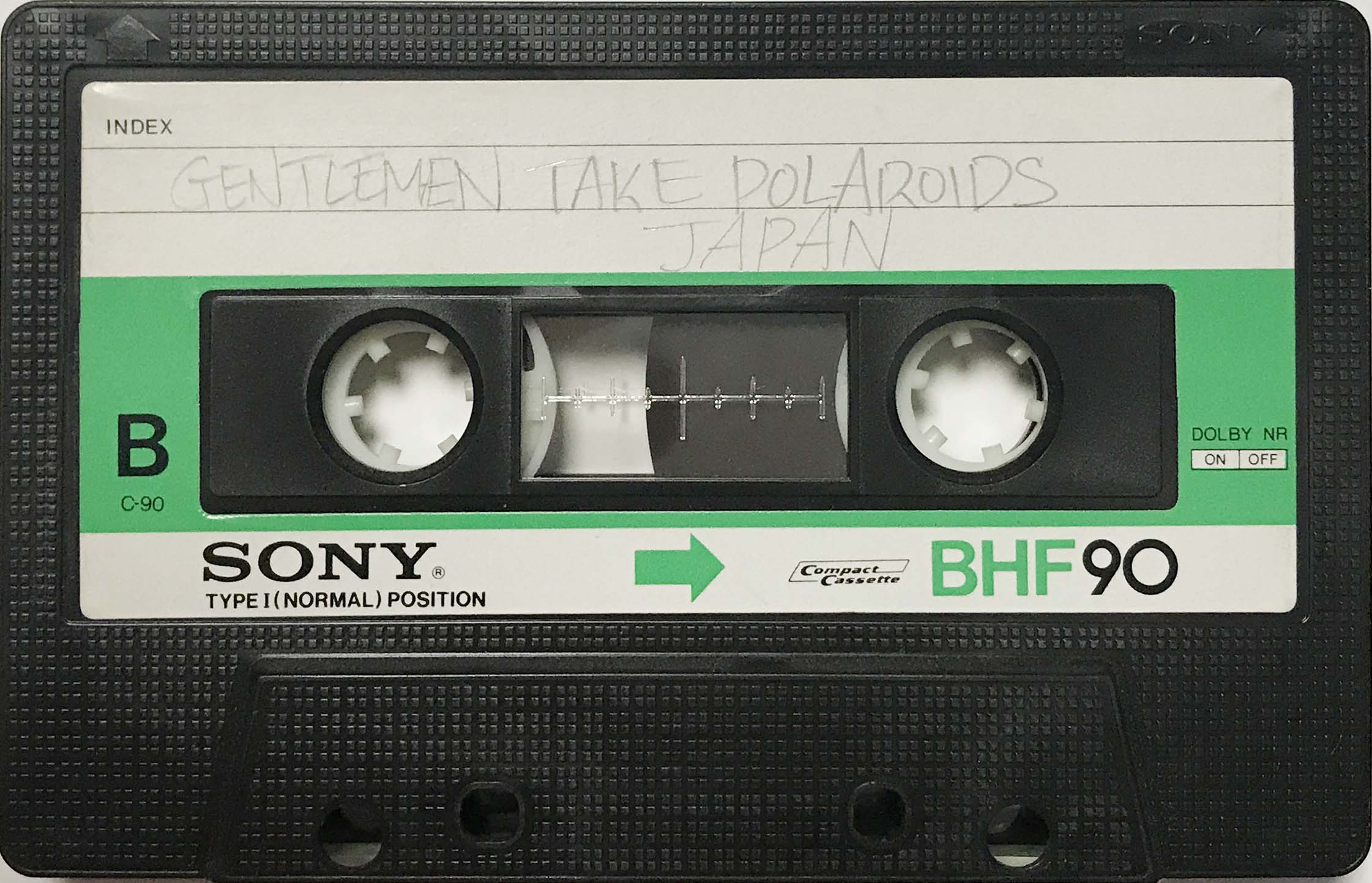 Gentleman take polaroid